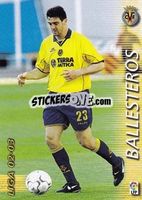 Cromo Ballesteros - Liga 2002-2003. Megafichas - Panini