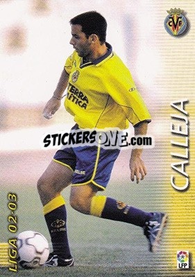 Cromo Calleja - Liga 2002-2003. Megafichas - Panini