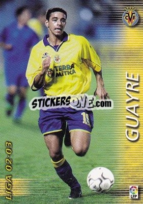 Cromo Guayre - Liga 2002-2003. Megafichas - Panini