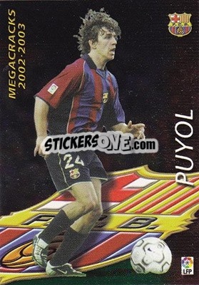 Sticker Puyol - Liga 2002-2003. Megafichas n. 365 - Panini