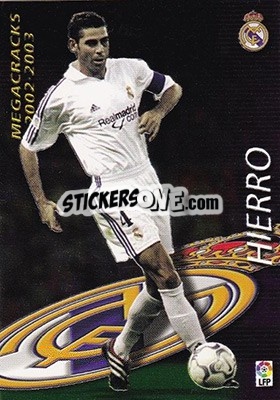 Sticker Hierro - Liga 2002-2003. Megafichas - Panini