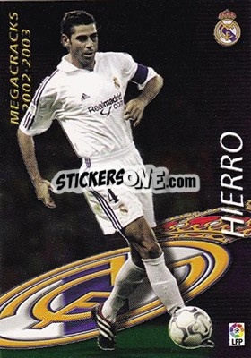 Sticker Hierro - Liga 2002-2003. Megafichas n. 367 - Panini