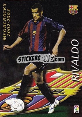 Sticker Rivaldo - Liga 2002-2003. Megafichas - Panini