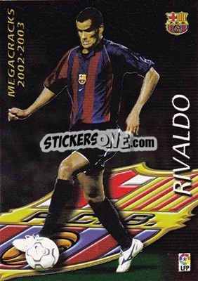 Sticker Rivaldo - Liga 2002-2003. Megafichas n. 379 - Panini