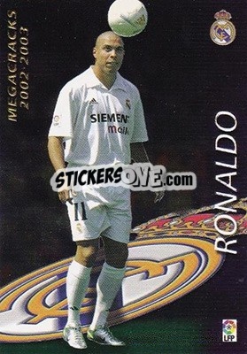 Cromo Ronaldo - Liga 2002-2003. Megafichas - Panini