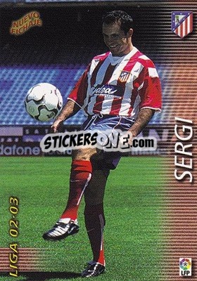 Figurina Sergi - Liga 2002-2003. Megafichas n. 387 - Panini