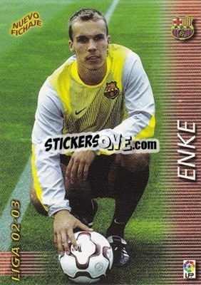 Cromo Enke - Liga 2002-2003. Megafichas n. 388 - Panini