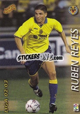 Cromo Ruben Reyes - Liga 2002-2003. Megafichas - Panini