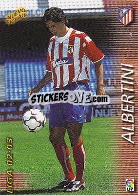 Cromo Albertini - Liga 2002-2003. Megafichas - Panini