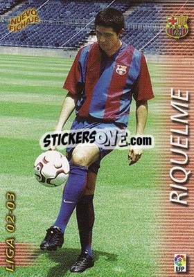 Sticker Riquelme - Liga 2002-2003. Megafichas n. 395 - Panini