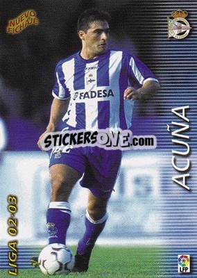 Sticker Acuña - Liga 2002-2003. Megafichas n. 396 - Panini