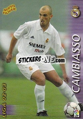 Sticker Cambiasso - Liga 2002-2003. Megafichas n. 406 - Panini