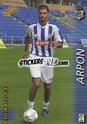 Cromo Arpon - Liga 2002-2003. Megafichas - Panini