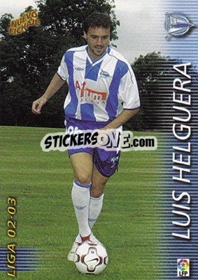 Cromo Luis Helguera - Liga 2002-2003. Megafichas - Panini