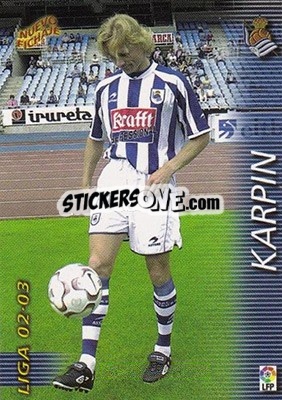 Sticker Karpin - Liga 2002-2003. Megafichas n. 414 - Panini