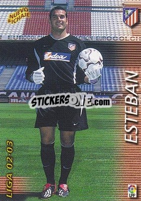 Cromo Esteban - Liga 2002-2003. Megafichas n. 416 - Panini