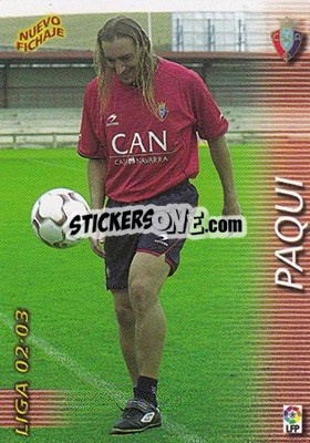 Sticker Paqui - Liga 2002-2003. Megafichas - Panini