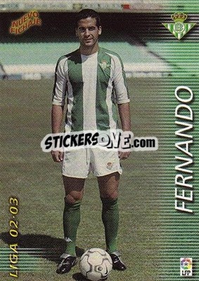 Cromo Fernando - Liga 2002-2003. Megafichas - Panini