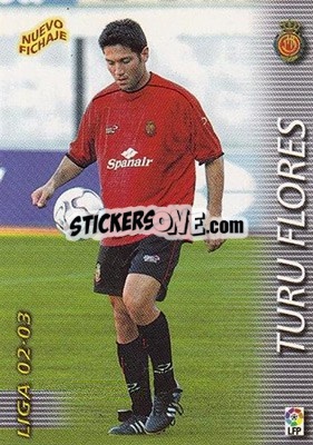 Cromo Turu Flores - Liga 2002-2003. Megafichas - Panini