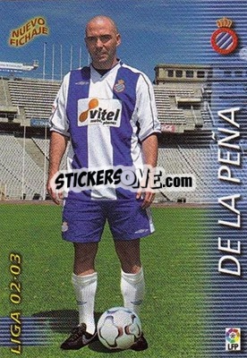Cromo De La Peña - Liga 2002-2003. Megafichas - Panini