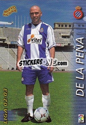 Sticker De La Peña - Liga 2002-2003. Megafichas n. 426 - Panini