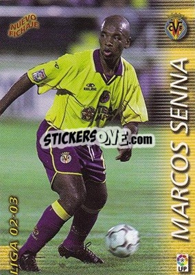 Cromo Marcos Senna - Liga 2002-2003. Megafichas - Panini