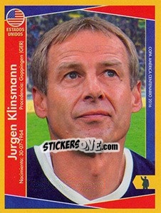 Sticker Jurgen Klinsmann (entrenador) - Copa América Centenario. USA 2016 - Navarrete