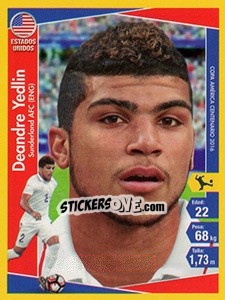 Sticker Deandre Yedlin - Copa América Centenario. USA 2016 n. 15 - Navarrete