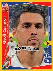 Sticker Geoff Cameron - Copa América Centenario. USA 2016 - Navarrete