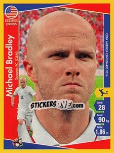 Sticker Michael Bradley - Copa América Centenario. USA 2016 n. 17 - Navarrete