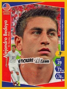 Sticker Alejandro Bedoya - Copa América Centenario. USA 2016 n. 21 - Navarrete