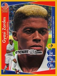 Sticker Gyasi Zardes - Copa América Centenario. USA 2016 n. 25 - Navarrete