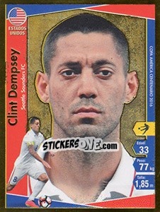 Sticker Clint Dempsey - Copa América Centenario. USA 2016 n. 26 - Navarrete