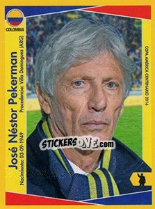 Sticker José Néstor Pekerman (entrenador) - Copa América Centenario. USA 2016 - Navarrete