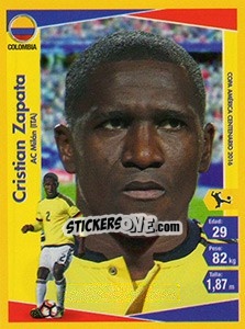 Sticker Cristian Zapata - Copa América Centenario. USA 2016 n. 32 - Navarrete