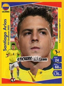Sticker Santiago Arias - Copa América Centenario. USA 2016 n. 34 - Navarrete