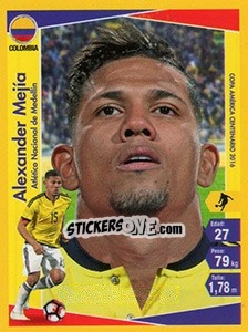 Sticker Alexander Mejía - Copa América Centenario. USA 2016 - Navarrete