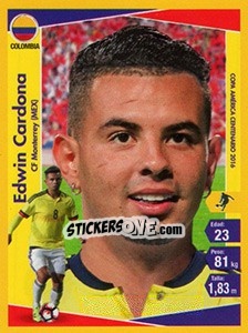 Cromo Edwin Cardona - Copa América Centenario. USA 2016 - Navarrete