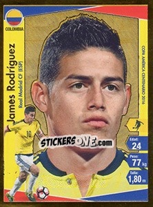 Sticker James Rodríguez - Copa América Centenario. USA 2016 - Navarrete