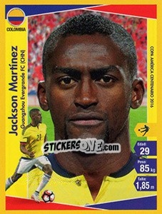 Sticker Jackson Martínez - Copa América Centenario. USA 2016 n. 42 - Navarrete