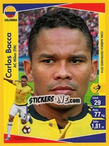 Sticker Carlos Bacca - Copa América Centenario. USA 2016 n. 43 - Navarrete