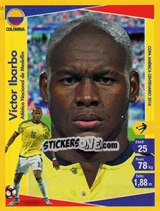 Sticker Víctor Ibarbo - Copa América Centenario. USA 2016 - Navarrete