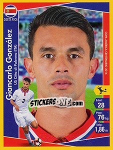 Sticker Giancarlo González - Copa América Centenario. USA 2016 n. 49 - Navarrete