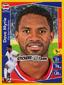 Sticker Dave Myrie - Copa América Centenario. USA 2016 n. 50 - Navarrete