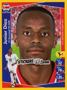 Sticker Junior Díaz - Copa América Centenario. USA 2016 n. 51 - Navarrete