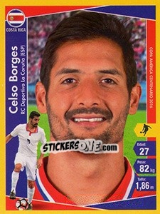 Sticker Celso Borges - Copa América Centenario. USA 2016 - Navarrete