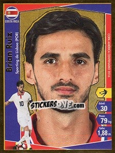 Sticker Bryan Ruiz - Copa América Centenario. USA 2016 n. 58 - Navarrete