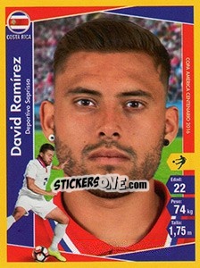 Sticker David Ramírez - Copa América Centenario. USA 2016 - Navarrete