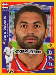 Sticker Álvaro Saborio - Copa América Centenario. USA 2016 n. 61 - Navarrete