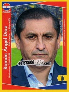 Sticker Ramón Ángel Díaz (entrenador) - Copa América Centenario. USA 2016 - Navarrete